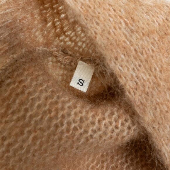 R13 Long Cardigan Mohair Wool Oversized Sweater Camel Brown Soft NEW - Picture 6 of 16